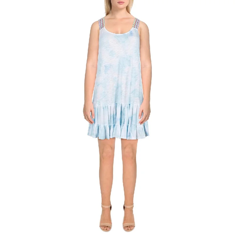 Velvet DressPitusa Womens Tie-Dye Mini Slip Dress