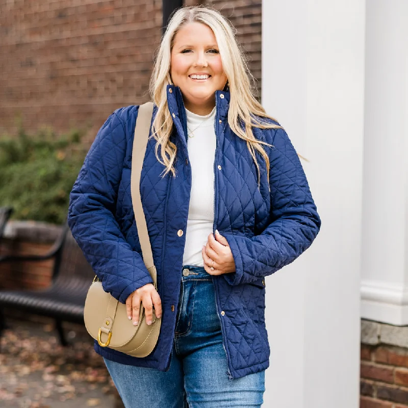 plus-size women's topsMajestic Motion Jacket, Navy