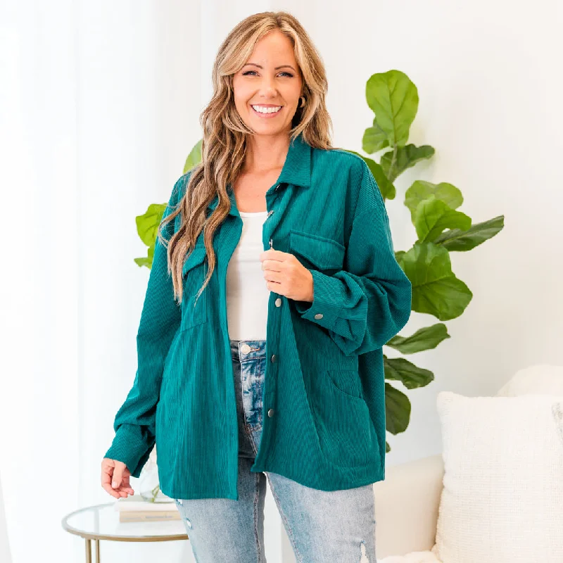 women's tops for those who love to experiment with fashionI Love The Cold Jacket, Teal