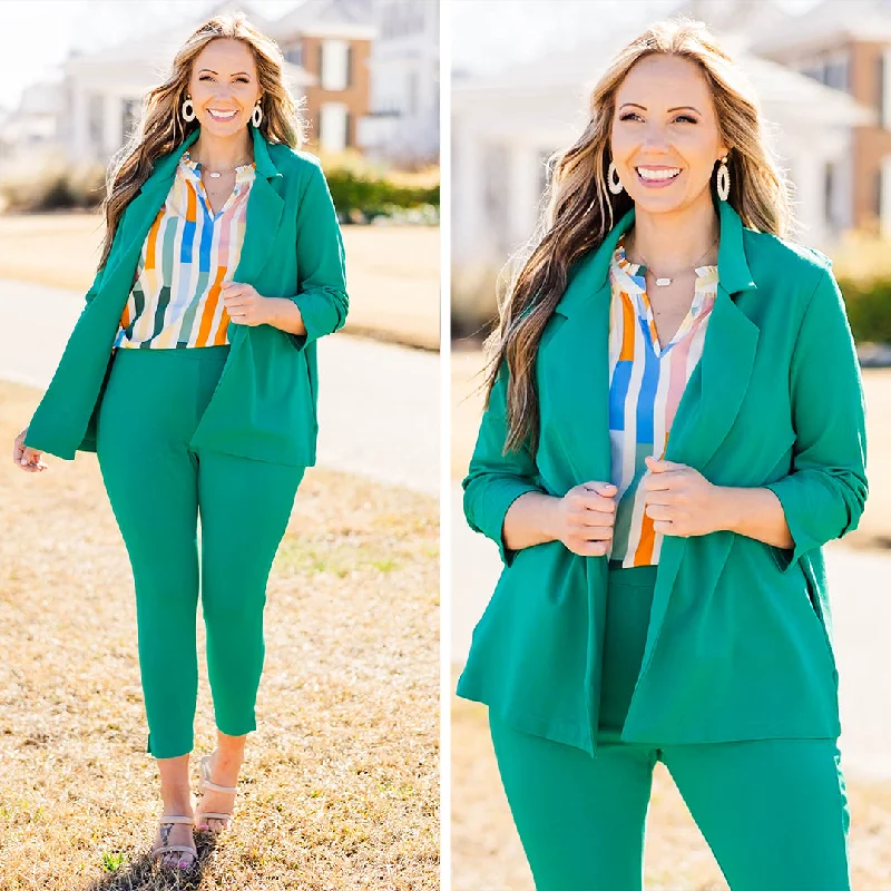 women's tops for those who want to stay updated with the latest fashion trendsShe's A Trail Blazer, Kelly Green