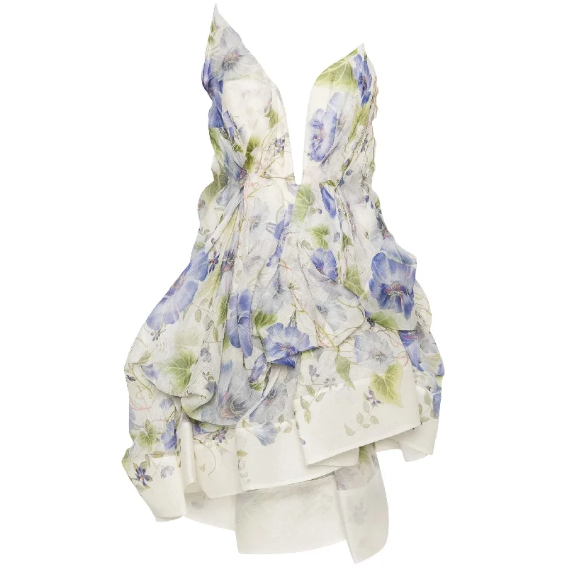 women's trendy dressesZimmermann Natura Liftoff Midi Blue Floral