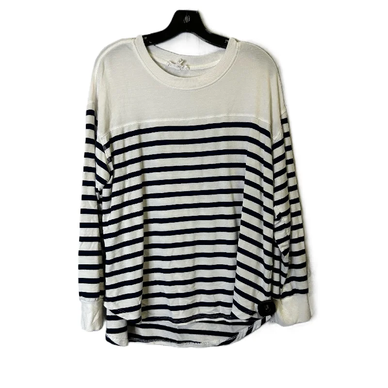 women's tops with sheer overlaysTop Long Sleeve By Lane Bryant In Striped Pattern, Size: 22