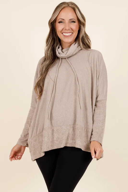 women's tops for those who want to add a bit of flair and personality to their looksSewing Smiles Top, Mocha