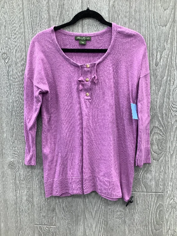 women's tops for summer festivalsTop Long Sleeve By Eddie Bauer In Purple, Size: L