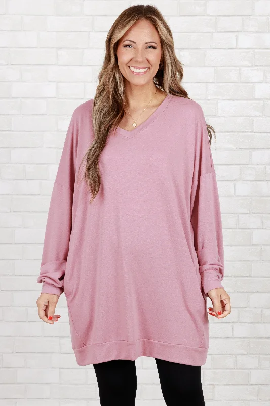 women's tops for maximalist fashion loversTake It All Tunic, Light Rose