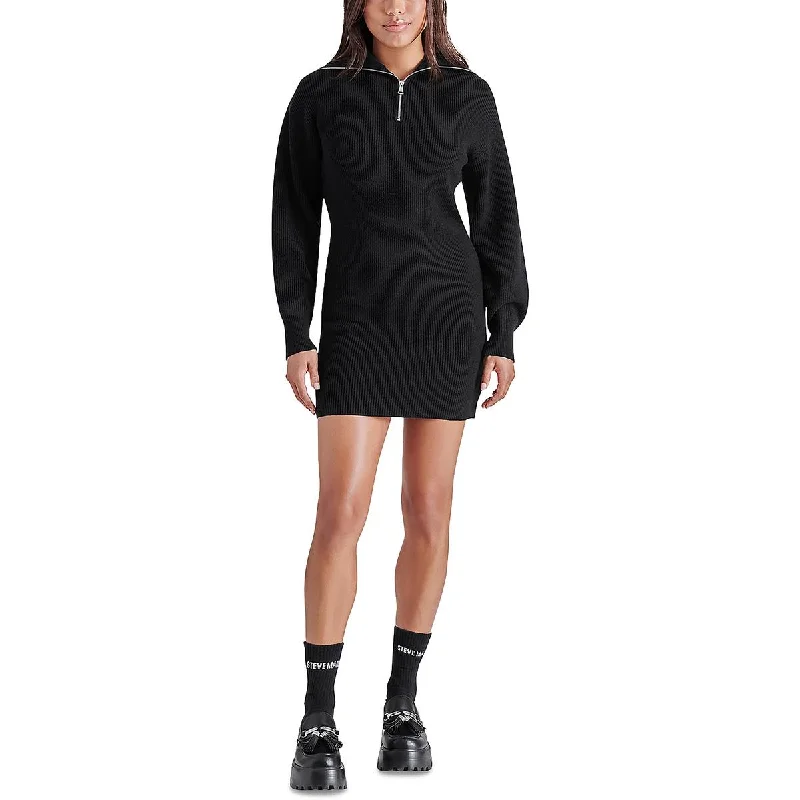 women's affordable dressesSteve Madden Womens Rowena Knit Mini Sweaterdress