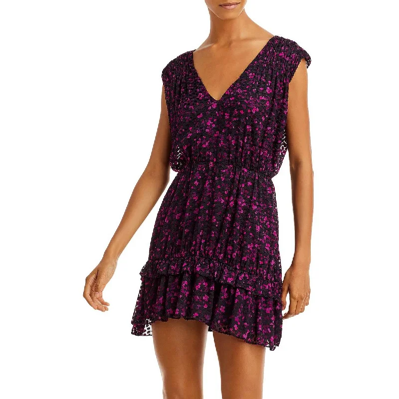 Button-Down DressRamy Brook Womens Romina Printed Mini Cocktail and Party Dress