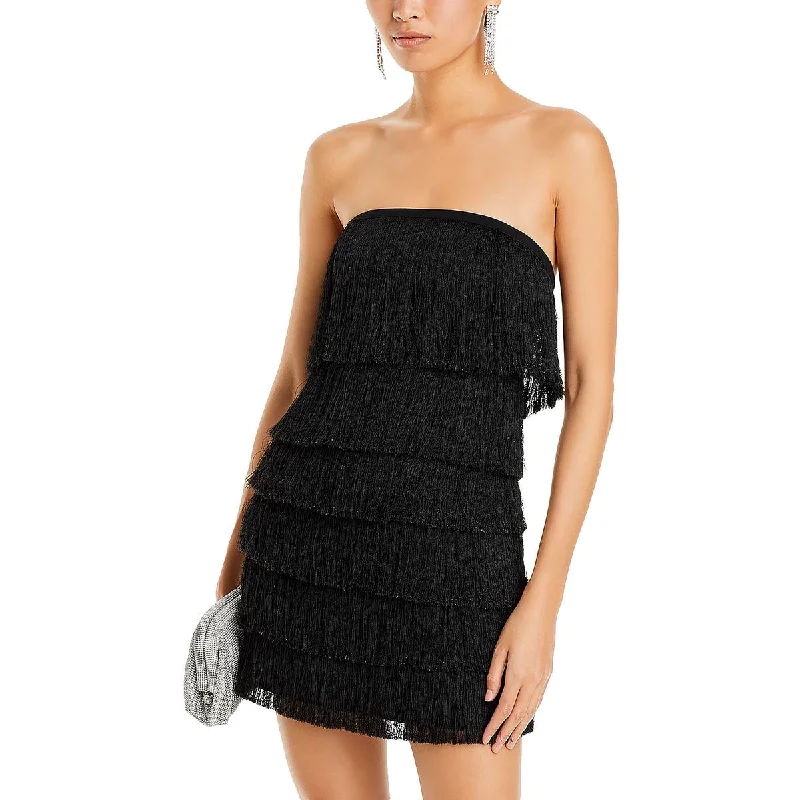 Party DressMilly Womens Fringe Mini Cocktail And Party Dress