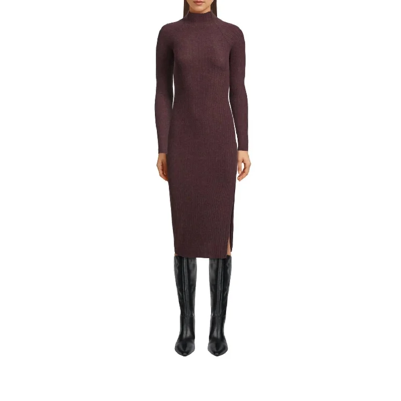 women's long-sleeved dressesEnza Costa - Raglan Midi Dress