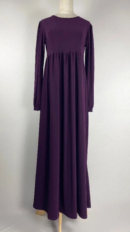 women's statement dressesLong Sleeve Maxi Dress, Purple