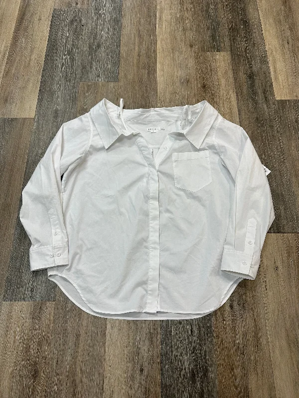 women's tops for cocktail partiesBlouse Long Sleeve By Good American In White, Size: L