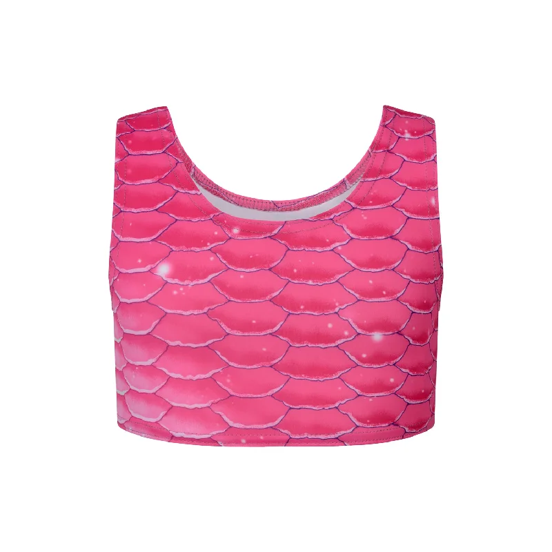 Vibrant Female SwimwearPassion Pink Crop Top