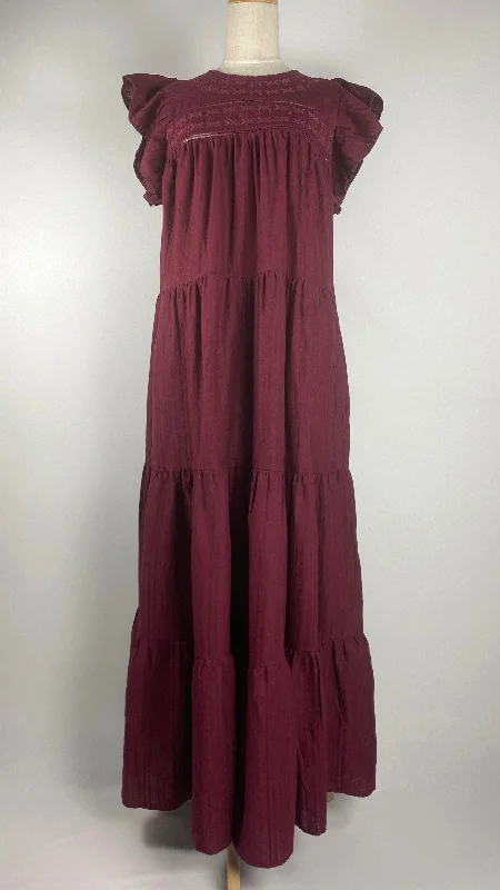 women's pastel dressesSleeveless Maxi Dress, Maroon