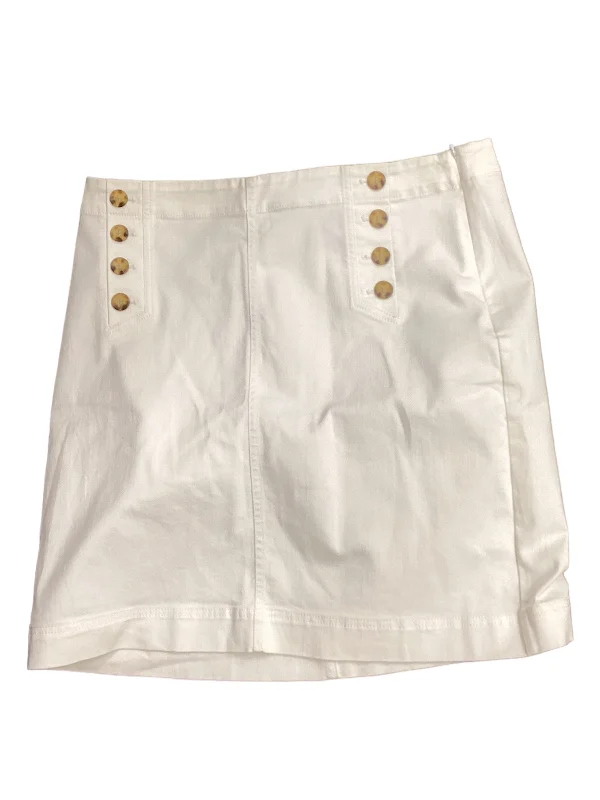 women's pencil pleat skirtsWhite Skirt Midi Talbots, Size 16