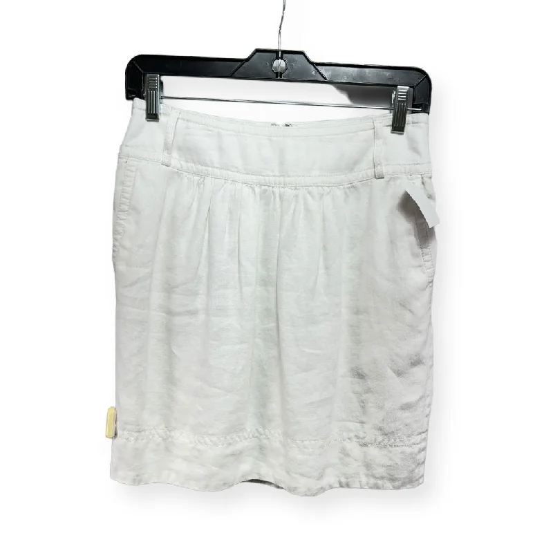 women's woven skirtsLinen White Skirt Mini & Short Banana Republic, Size 2