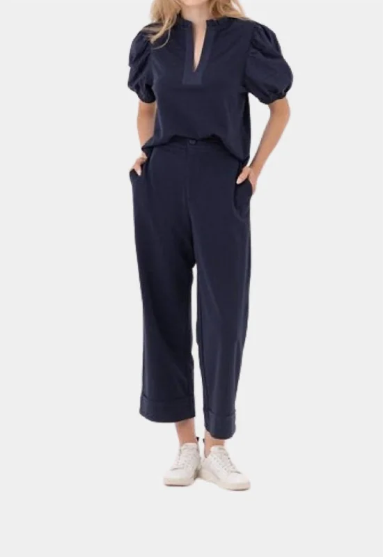 women's chiffon pantsLucia Pants In Navy