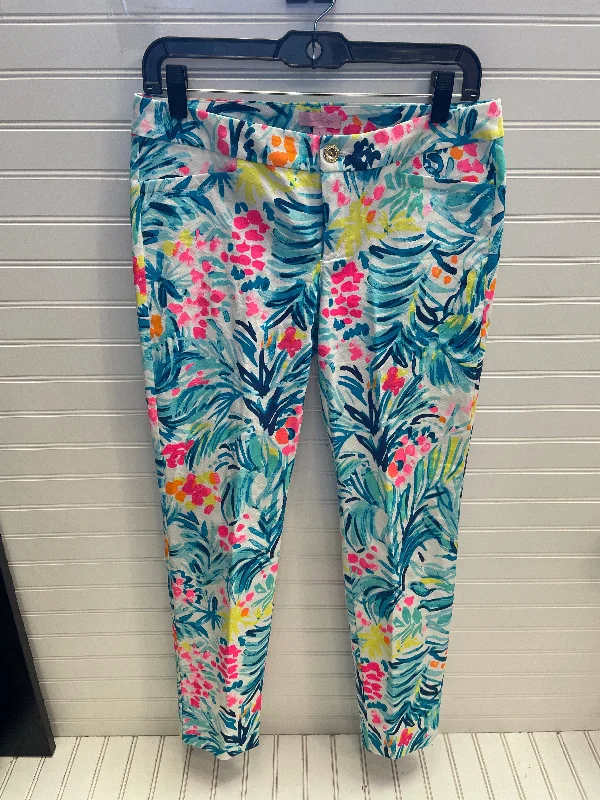 women's cycling pantsPants Designer By Lilly Pulitzer In Multi-colored, Size: 4