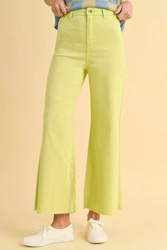 women's everyday dressesChasing Sunsets Lime Denim Jeans