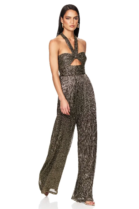 women's trendy dressesNookie Spellbound Jumpsuit - Black/Gold