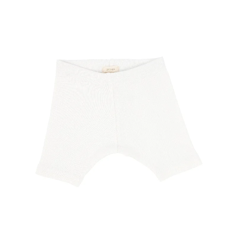 women's cotton shortsLil Legs Ribbed Shorts - Winter White