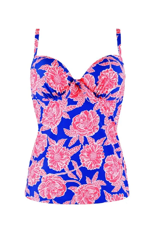 satin women's topsHeatwave Tankini Swim Top Tropicana- 86008