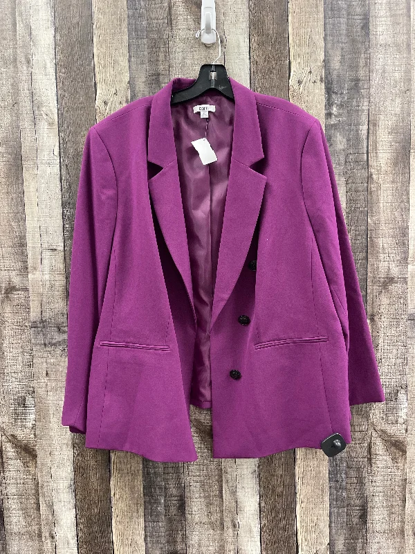 elegant women's coatsBlazer By Bar Iii In Purple, Size: 3x