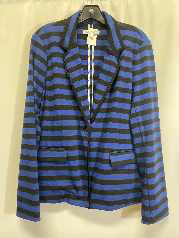 women's coats with cropped lengthsBlazer By Ellen Tracy In Blue, Size: L