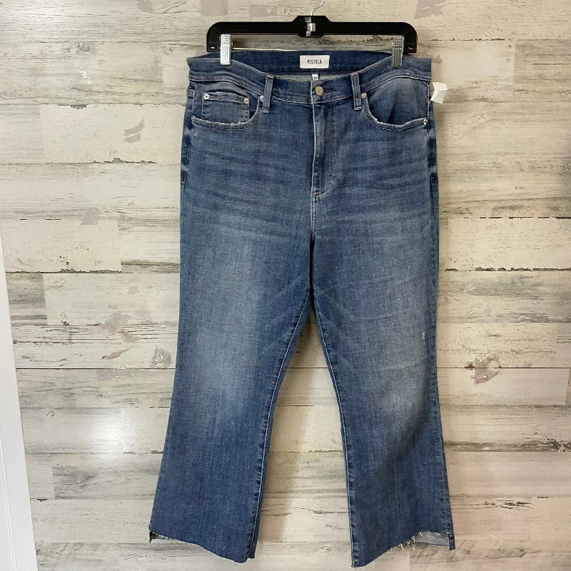 Jeans Straight By Pistola In Blue Denim, Size: 14