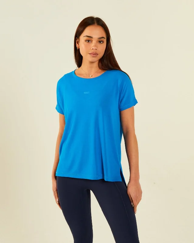 women's tops for those who want to create outfits that are both trendy and timelessJade Tee Bali Blue